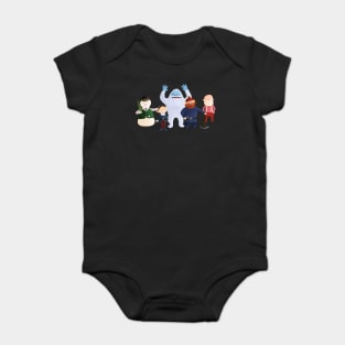 Classic Rudolph Group Baby Bodysuit